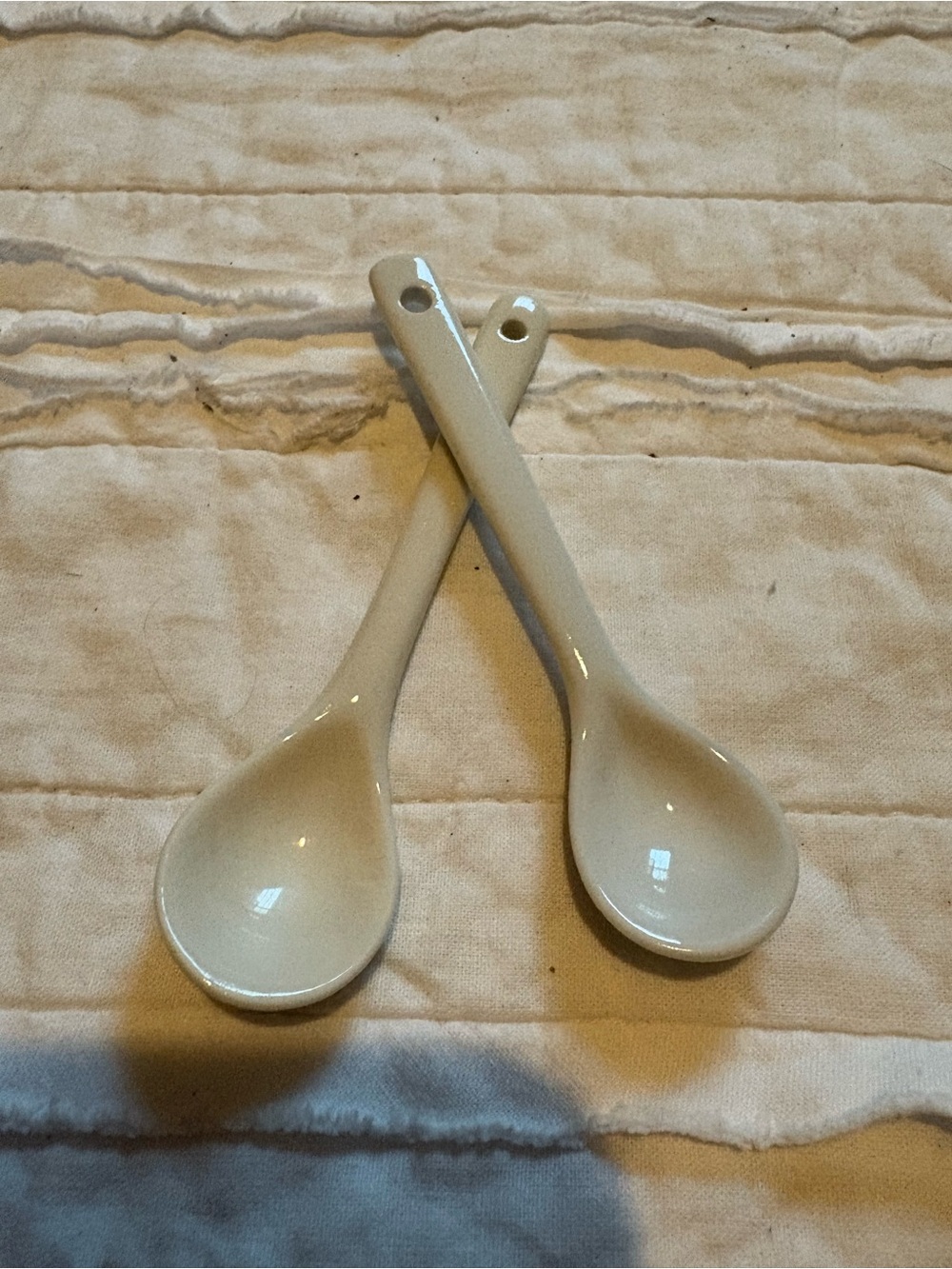 Mini glass charcuterie spoon set
